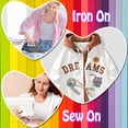 thumbnail image 2 of 16 piezas de parches lindos de colores brillantes, parches para coser o planchar, apliques para ropa, jeans, chaquetas, pantalones, zapatos de vestir, sombreros, 2 of 5
