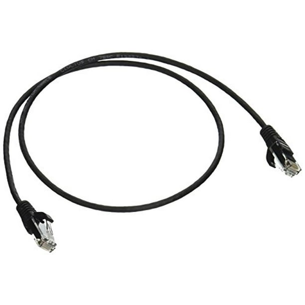 C2g/câbles pour Aller 2,5 Pieds Cat5e Câble de Raccordement Réseau Mince Non Blindé (utp), noir (01057)