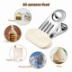 thumbnail image 2 of Paquete de 12 Clips para Bolsas Chips Almacenamiento Alimentos, Pan, Acero Inoxidable, Cocina y Oficina, 2 of 5