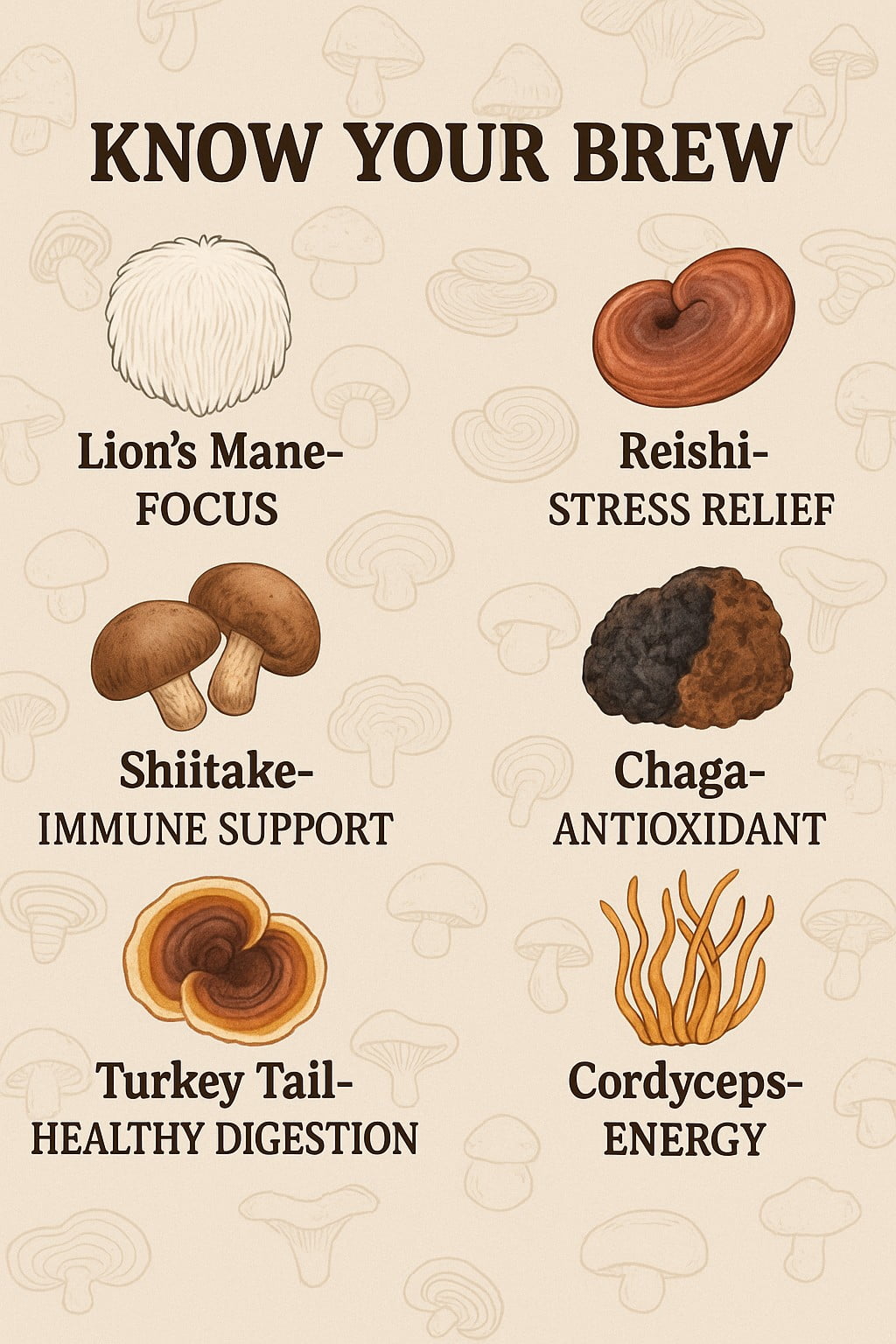 Essence & Rituals Mushroom Coffee Blend- Decaffeinated/Caffeinated Instant Coffee with Lion's Mane, Reishi, Chaga, Cordyceps- Gut, Brain, Focus & Energy Support- 30 Servings (Caffeinated)