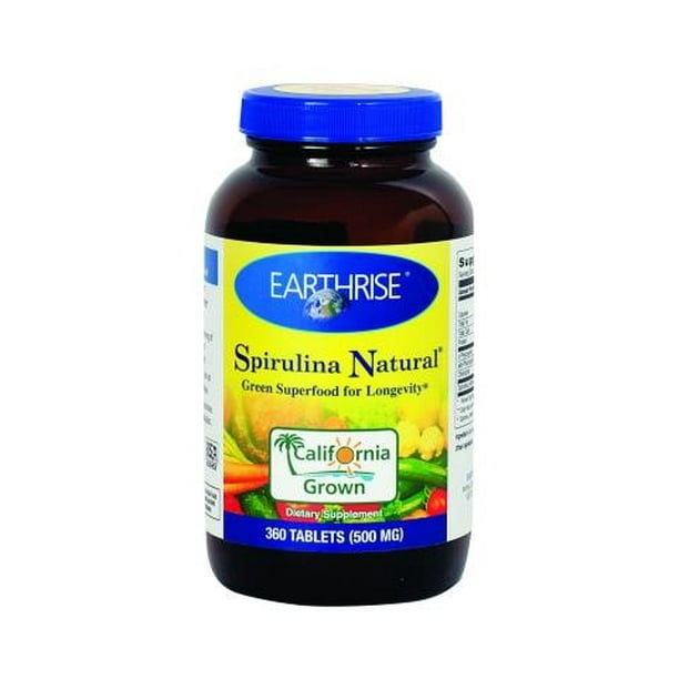 Earthrise Natural Spriulina Tablets, 500 Mg, 360 Ct