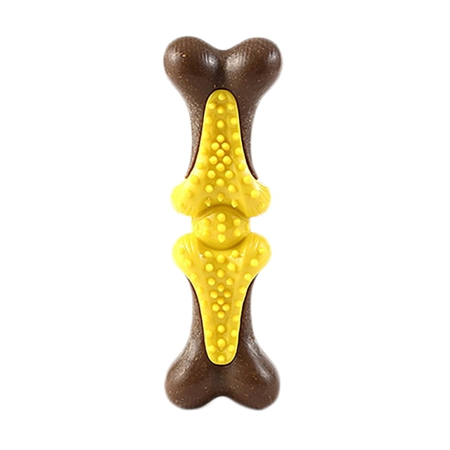 Hearth & Gear Pet Dog Chewing Toys Rubber Bone Dog Toys Chewing Toys For Small And Medium Sized Dogs Interactive Health Assistance Supporting Chewing Behavior Nylon Bones for Puppies Tough Dog Rings