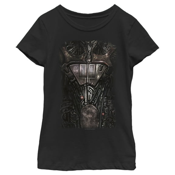 Girl's Star Trek: The Next Generation Borg Armor Graphic Tee Black Medium