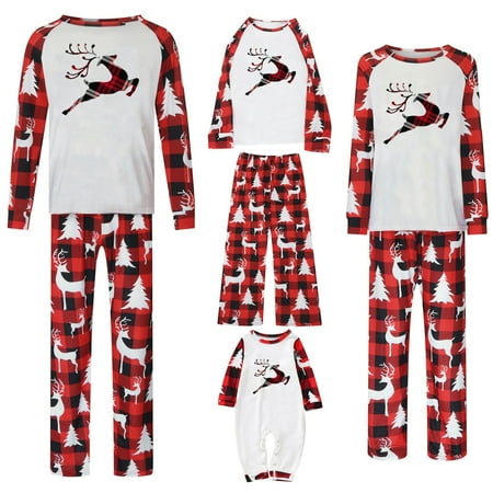 

Dezsed Family Matching Christmas Pajamas Set Toddler Pajamas Clearance Christmas Baby Kids Child Printed Top+Pants Family Matching Pajamas Set Mother Father Kids Clothes Sets Xmas Gift Red 10T