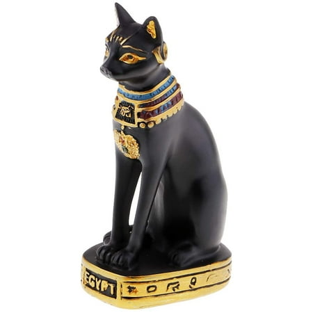 Statue De Chat De La Mythologie Egyptienne 4 Bast Bastet Deesse De La Musique De La Joie Et De La Danse Noir Comme Decrit Walmart Canada