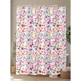 thumbnail image 4 of Colorful Polka Dot Extra Long Shower Curtain Set, Waterproof Shower Curtains for Bathroom, Rainbow Watercolor Polka Dots Washable Fabric Cloth Bath Curtain for Bathtub with Hooks 72x96 Inches, 4 of 6
