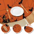 thumbnail image 4 of Halloween Spider Web and Bats Round Fitted Tablecloth with Elastic Edge,Dining Table Cover Waterproof,Outdoor Round Tablecloth for Camping,Dining,Indoor and Outdoor, 4 of 7