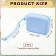 thumbnail image 2 of Uxcell Pouch para Golosinas de Perro, Silicona Portátil con Cierre (Azul, 2 Pcs), para Entrenamiento y Paseo, 2 of 7
