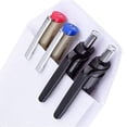 thumbnail image 3 of thinsony 6PCS/Set PVC Pen Inserted Leak-Proof Pocket Protectors Shirt Pocket for School Hospital Office, White, 3 of 9
