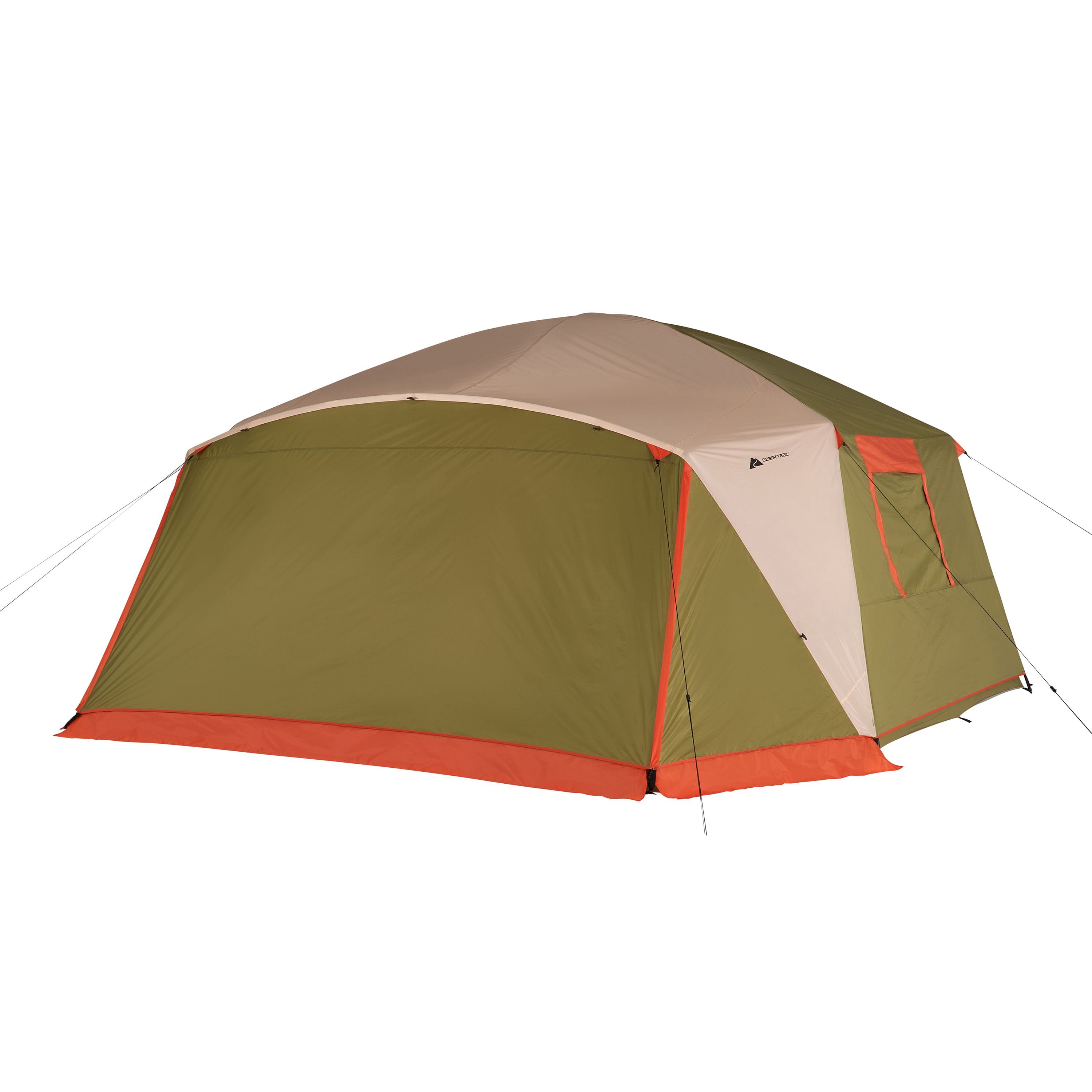 Ozark Trail 10 Person Cabin Tent with Lantern Loop and Removable Fly