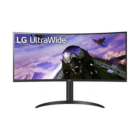 LG 34BP65C-B 34  UWQHD 3440 x 1440 Curved Screen LED LCD Monitor 21:9 160Hz FreeSync VA Monitor
