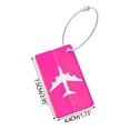 thumbnail image 3 of tzyudk Aluminium Alloy Luggage Tag For Suitcase Bag Tags For Baggage Handbag School Instrument Tag Label Travel Affordable Useful Hot Pink Metal, 3 of 5