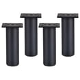 thumbnail image 4 of jifeng 4x Pieds de Support Fixes pour Meubles Lit Canapés Meubles TV Commode Noir 15cm, 4 of 9