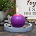 thumbnail image 2 of Zest Bougie 2 Pcs Bougies en Boule, 4 Pouces, Violet, 2 of 7