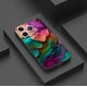 thumbnail image 3 of Elegante y duradera: funda plateada esmerilada de doble capa con diseño divertido de dibujos animados para iPhone 15 Pro Max 14 13 12 Pro 11, 3 of 4