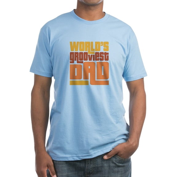 CafePress - World's Grooviest Dad Fitted T Shirt - Fitted T-Shirt, Vintage Fit Soft Cotton Tee