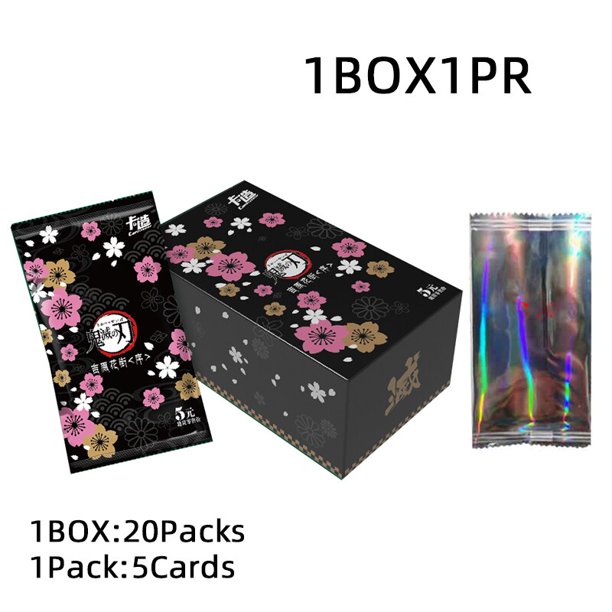 Demon Slayer Collection Card Booster BOX CP Limted Game Cards, naipes de mesa Fivean unisex