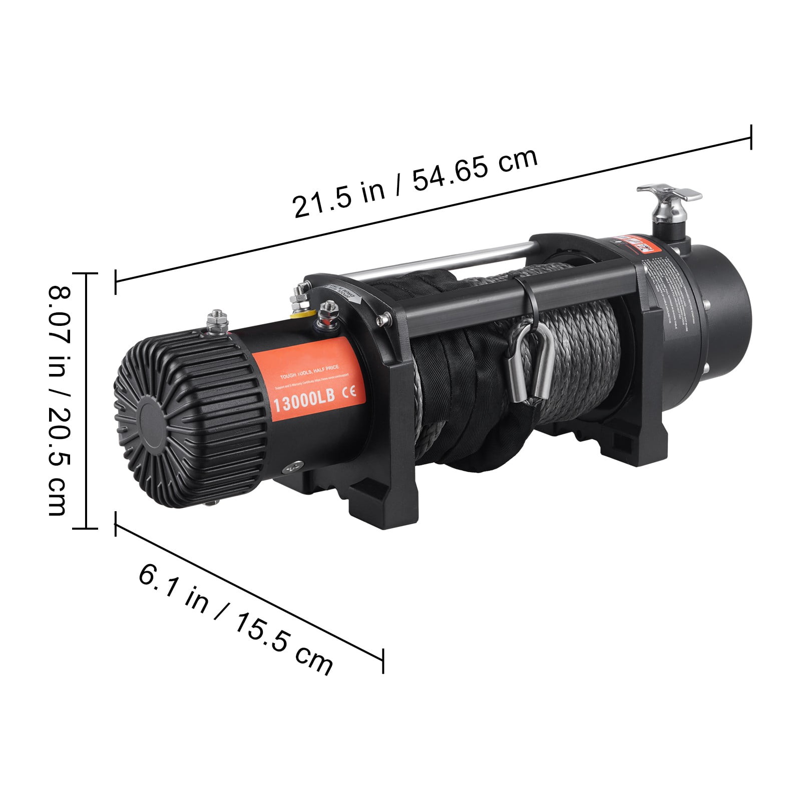 BENTISM Electric Winch, 12V 18,000 lb Load Capacity Steel Rope Winch, IP67  85ft ATV Winch with Wireless Handheld Remote