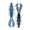 Black N' Blue Pro, variant on 6th Sense Bodega Craw 3.5 in Soft Plastic Bass Fishing Lure Compact Finesse Craw Bait 8 Pack, Made in the USA