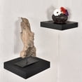 thumbnail image 4 of WELLAND 10" Wooden Mission Floating Shelf Wall Mounted Shelves, 9 1/4" x9 1/4"x2", Black, 4 of 5