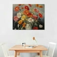 thumbnail image 2 of COMIO Burnt Orange Wall Decor Poppy Wall Art Red and Yellow Orange Daisy Flower Canvas Prints Painting Bathroom Pictures Kitchen Floral Posters Modern Artwork for Living Room Home Decoration, 2 of 4