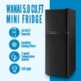 thumbnail image 2 of WANAI 5.0 Cu.ft Mini Refrigerator with Freezer 7 Settings Temp Adjustable Large Compact Fridge Black, 2 of 10