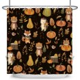 thumbnail image 6 of Nanqianyi Fall Shower Curtain,Autumn Leaf Fox Bathroom Curtain,47 x 72 Inch Polyester Fabric Waterproof Curtain with Hooks, 6 of 7