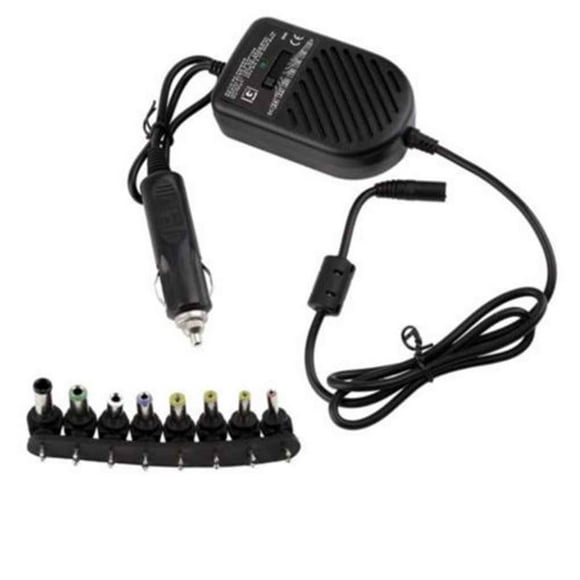 80W DC Car Charger Laptop Notebook Adapter Adjustable LED Auto Power Supply 8 Detachable Plugs Computer Charger