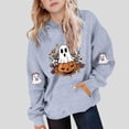thumbnail image 1 of YUNAFFT Chandail à Capuchon pour Enfants 5-15 Ans avec Poche Manches Raglan Molleton Japonais Décontracté Halloween Automne Hiver Multicolore, 1 of 4