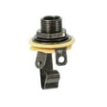 thumbnail image 3 of Guitar Input Jack 1/4" Stereo Jack Mono Panel Mount Socket Black for Guitars Bass Speakers Footswitch, 3 of 5