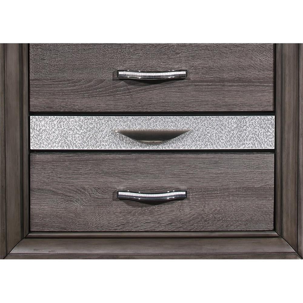 Global Furniture USA Seville Gray Nightstand, 1 Pack