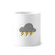 thumbnail image 1 of Aguacero nublado Cepillo de dientes titular de la pluma Mug de ceramica blanca taza 350ml, 1 of 2