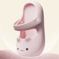 thumbnail image 6 of Djtdsds Kids Cat Face Closed-Toe Slide Sandals Soft Non- Shoes Color:Pink,Size:12-13 Years, 6 of 8