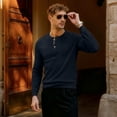 thumbnail image 5 of FEDTOSING Mens Waffle Henley Shirts Long Sleeve Fall Comfy T-Shirts Button Down V Neck Casual Pullover, 5 of 6