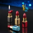 thumbnail image 3 of Mini Women's Lighter Creative Personalized Lipstick Shape Inflatable Open Flame Lighter(Random Color,No Butane), 3 of 6