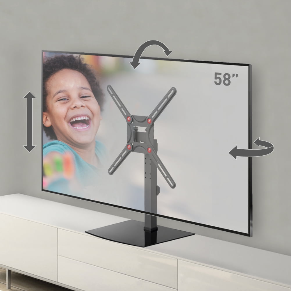 Barkan Tabletop TV Mount, 29 58 inch Premium Swivel & Tilt Flat