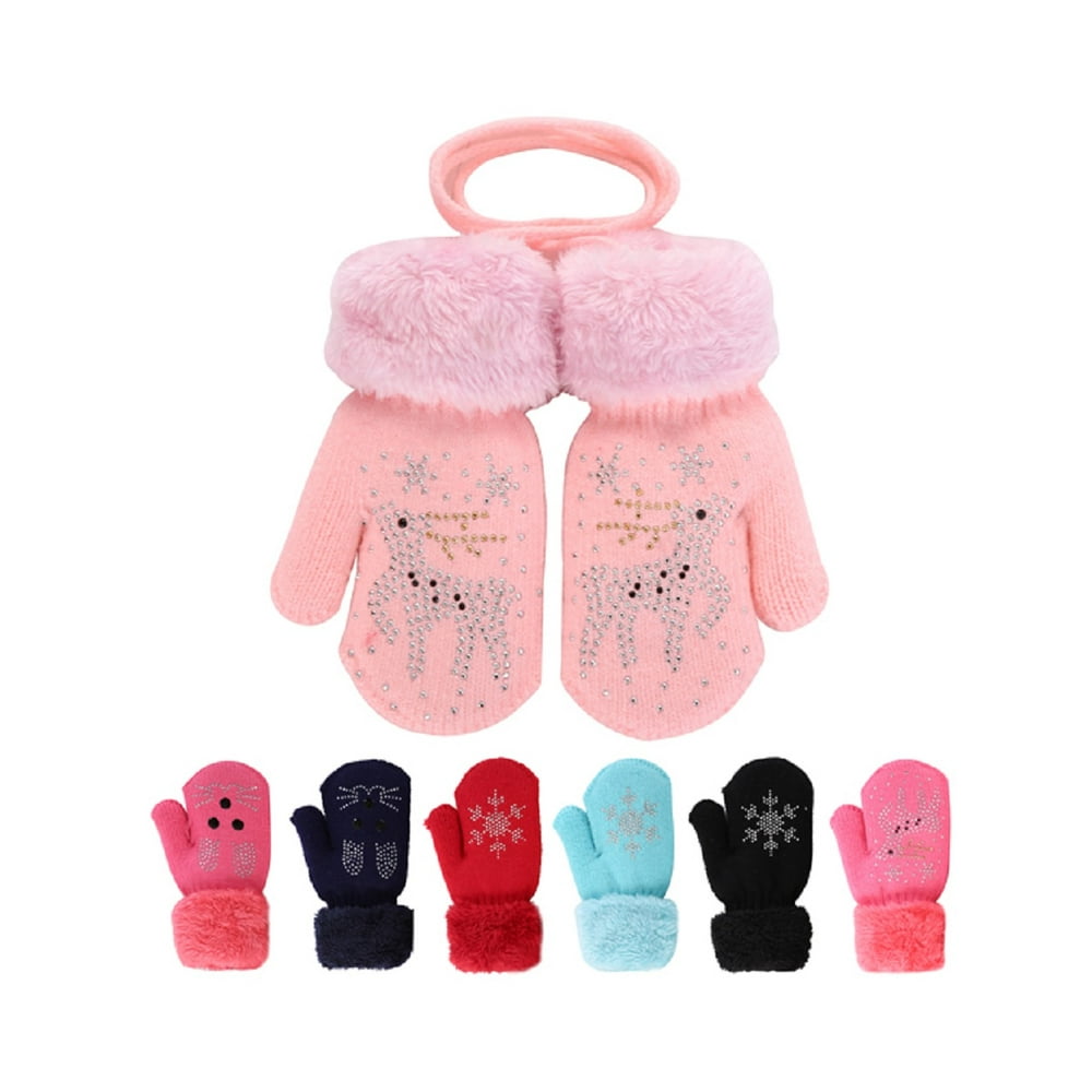 Amtal - Pack of 6 - Toddler Mittens Baby Boy Girls Winter Warm Mittens ...