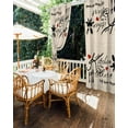 thumbnail image 5 of nqOlkjepod Outdoor Curtains for Patio Waterproof, Farmhouse Retro Outdoor Privacy Panels Grommet, Cartoon Funny Cook Theme Love Plaid Blackout Outside Curtains for Porch/Cabana 54"x95", 2 Panels, 5 of 8