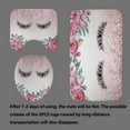 thumbnail image 4 of 4PCS Hello Gorgeous Unicorn Eyelash Shower Curtain Set with Rugs, Luxury Diamond Gold Glitter Eyebrow Eyeshadow Makeup White Marble Glam Modern Fashion Women Bathroom Decor, Hello Gorgeous, 4 of 8