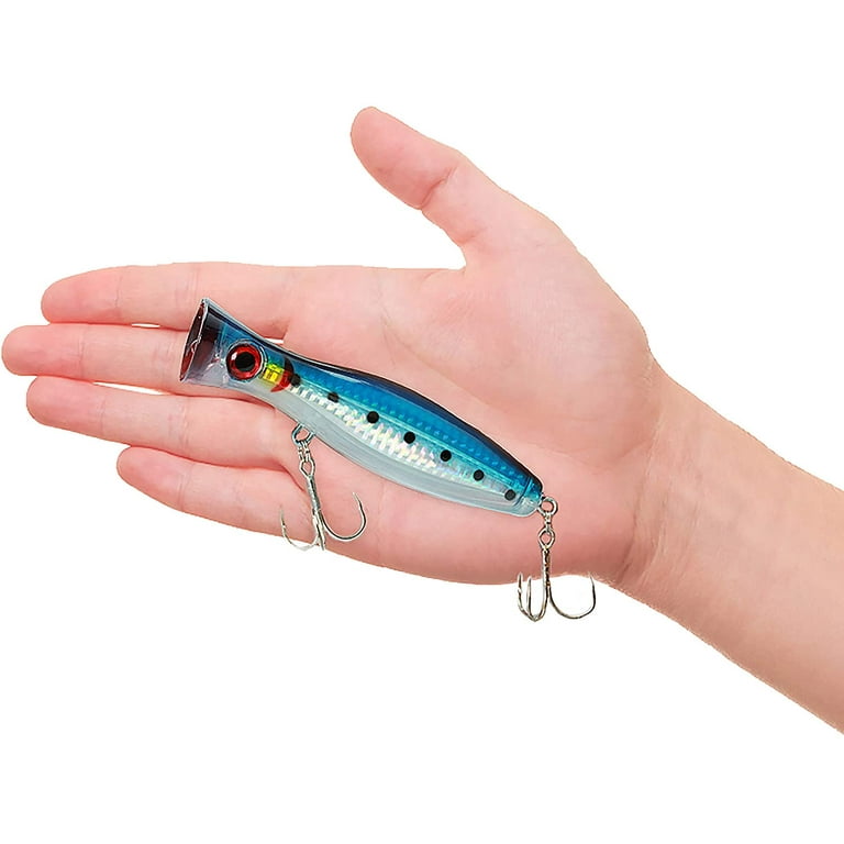 Large Fishing Popper Lure Saltwater Fishing Lure 5 Inches Bass