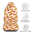 thumbnail image 5 of Pofeuu Hot Dog In Heart Print Automotive Car Seat Covers Flat Cloth Full Set Seat Covers,Car Seat Covers front seats for Cars Trucks and SUVs(Two packs), 5 of 7