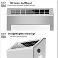 thumbnail image 4 of Lámpara solar para placa de puerta LED de acero inoxidable impermeable para exteriores con energía solar Leyfeng Lámpara de pared, 4 of 7