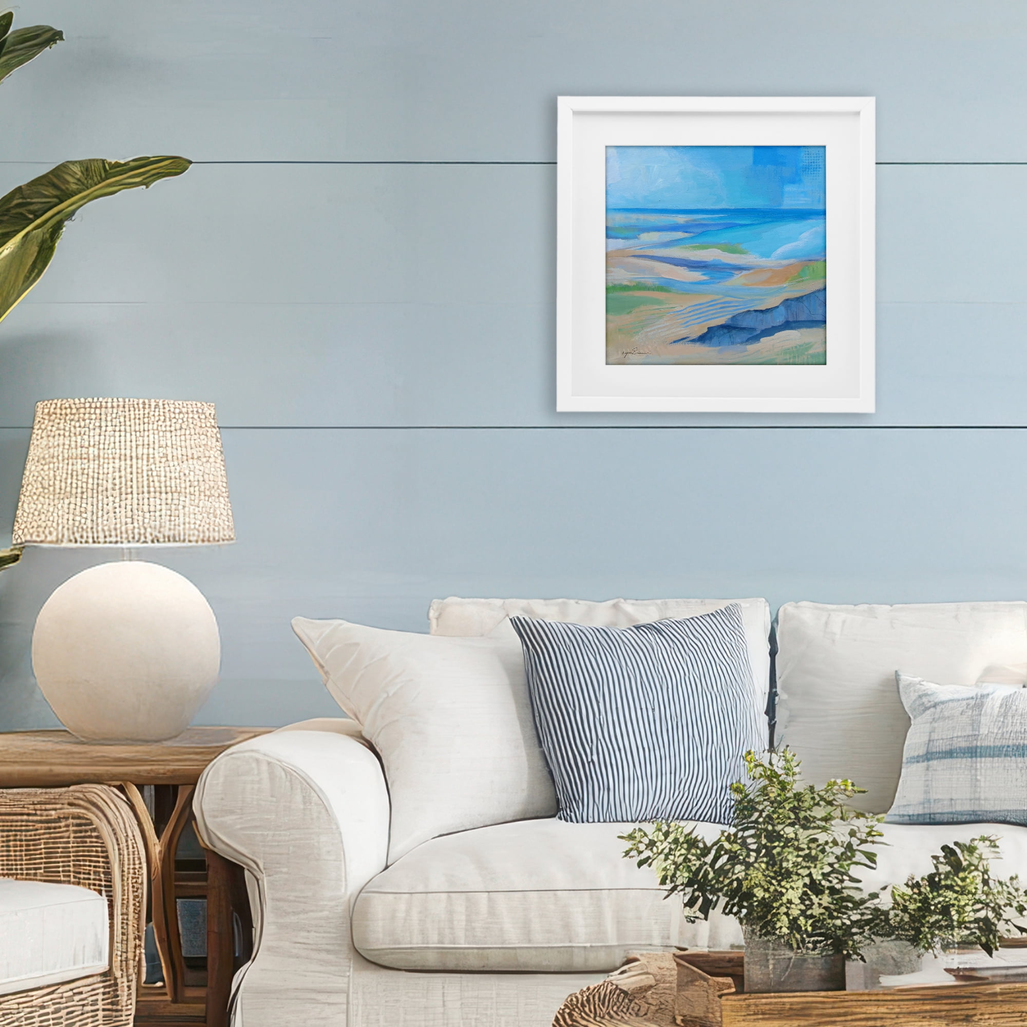 Stupell Industries After The Storm Beachscape White Framed Print Under Glass, design by Lynn Ericson Fine Art