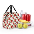 thumbnail image 6 of Lsque Rose Flowers Pattern Lunch Bag Women/Men Insulated Lunch Box,Small Leakproof Cooler Food Lunch Containers Reusable High Capacity Lunch Tote Bags, 6 of 6