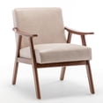 thumbnail image 3 of Mid - Century Reading Room Accent Chair | Perfect for Leisure Reading | Rubber Wood Frame and High - Density Sponge | Easy to Set Up, 3 of 6