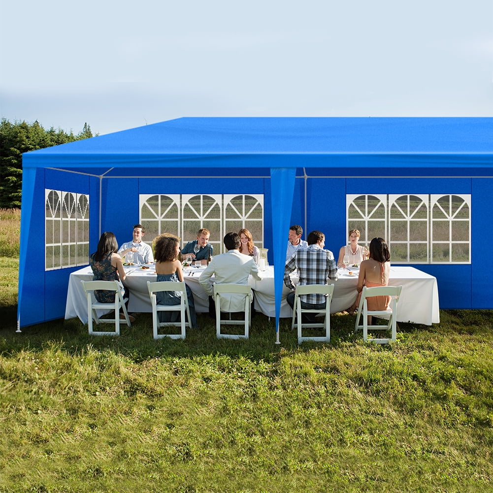 Aimee Lii 360" x120" Large Party Tent, Events Shelter Canopy Gazebo with 4 Side Walls, Shade Shelter for Weddings, Picnic, Blue Aimee Lii 360" x120" Large Party Tent, Events Shelter Canopy Gazebo with 4 Side Walls, Shade Shelter for Weddings, Picnic, Blue