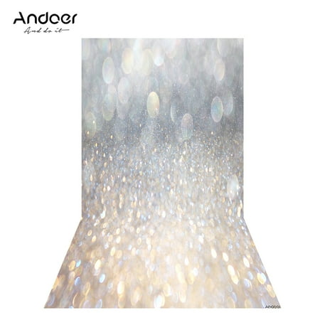 Andoer 1.5 * 0.9m/4.9 * 3.0ft Backdrop Photography Background Glitter Spot Picture for DSLR Camera Children Wedding Photo Studio Video