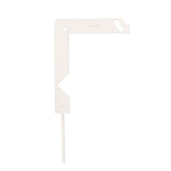 Bookbinding Ruler Stainless Steel Metal Bookbinding Cover Tool 5-in-1 Book Cover