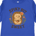 thumbnail image 4 of Inktastic Spiky but Sweet Hedgehog Cute Nature Boys or Girls Long Sleeve Toddler T-Shirt, 4 of 5