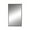 Black Solid Rectangle 18" x 1" x 32", variant on DecMode Contemporary Hexagonal Wooden Framed Wall Mirror, 41"W x 35"H with Soft Sheen Gray Finish